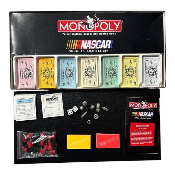 1997 Monopoly NASCAR Official Collector's Edition 8 Tokens COMPLETE Racing Game - Picture 4 of 6